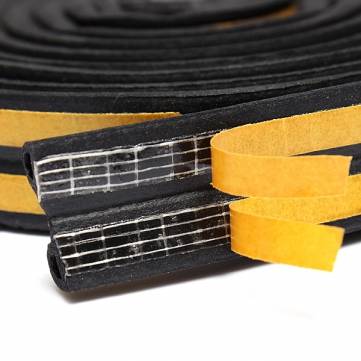 Self adhesive rubber strip